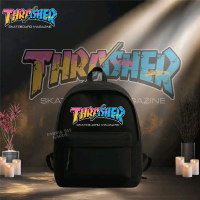 WBStore Tas Sekolah Anak Laki Laki Sd Smp Sma Gambar Thrasher Graffiti Skate Magazine Backpack Fashi