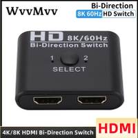 8K HDMI-Compatible Switch Splitter Bi-Direction 1x2/2x1 HDMI-compatible Switcher 2 in1 Out for PS4/3 TV 4K Switcher Adapter