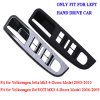 LHD Master Window Control Switch Panel Trim Bezel Cover #1K4868049C For VW Jetta Golf/GTI Mk5 4-Doors Model 2005 2006-2009 2010