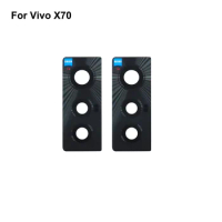 2PCS High quality For Vivo X70 Back Rear Camera Glass Lens test good For Vivo X 70 Replacement Parts