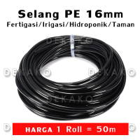 Selang PE Irigasi 16 mm 1 Roll 50 meter - Irigasi/Hidroponik/Taman