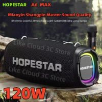 Hopestar A6 MAX 120W high power caixa de SOM TWS bass wireless speaker outdoor karaoke portable waterproof Bluetooth speaker