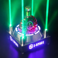 Green laser light stand bottle presenter LED Liquor display Shelf Holder Glorifier Decorative Wine Rack Champagne Whiskey Vodka