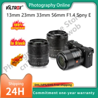 VILTROX 13mm 23mm 33mm 56mm F1.4 Sony E Lens Auto Focus Prime Large Aperture Lens for Sony Camera A6500 A6400 A6600 ZV-E10 FX30