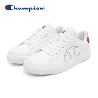 【Champion】女 休閒鞋 運動鞋 小白鞋 OUTLINE C-白/酒紅(WFUS-2074-03)