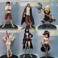 14-17cm One Piece Film Red Dxf Uta Anime Figure Luffy Nami Robin Shanks Manga Statue Pvc Collectible Model Action Figurine Toys