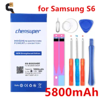 chensuper 5800mAh EB-BG920ABE Battery Use for Samsung Galaxy S6 Battery G9200 G920f G920i G920A G925S Phone