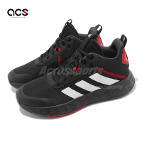 adidas 籃球鞋 Ownthegame 2 男鞋 黑 紅 白 高筒 緩震 運動鞋 愛迪達 H00471
