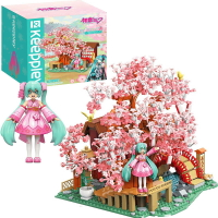 【Fun心玩】QM30190 初音未來 賞櫻季節 KEEPPLAY 場景積木 初音 積木 玩具 聖誕禮物 生日禮物