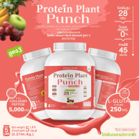 โปรตีนแพลนท์ สูตร 3 PROTEIN PLANT (รสพั้นช์) ปริมาณ 2.27 kg./กระปุก (5 ปอนด์ 5LBS) ทานได้ 45 ครั้ง โ