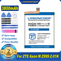 100% Original LOSONCOER 3800mAh LI3931T44P8H686049 Battery For ZTE Axon M Z999 Z-01K