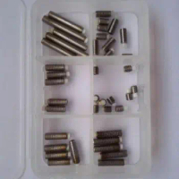 40PCS M4 Nylon Head Hex Socket Grub Setscrew Stainless Steel Bolt Machine Screws Assortment