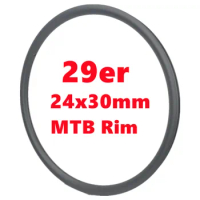 XC 29er MTB Rim 30m Width 24mm Depth UD Matte 28 Holes MTB Carbon Rim Super Light Asymmetric 24x30 Bicycle Wheel Rim