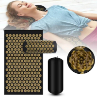 Kuznetsov's Applicator Nonslip Acupressure Yoga Cushion Sensi Massage Body Mat With Needle Foot Massager Pillow Neck Fitness Pad
