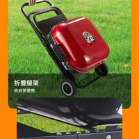 【免運/可開票】燒烤網 燒烤爐 烤魚爐 烤肉爐 木炭燒烤行李箱戶外折疊便攜式多功能烤串爐加厚旅行拉桿箱可坐