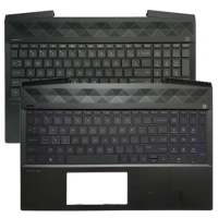 New Backlit US Keyboard For HP Pavilion 15-CX 15-cx0071nr TPN-C133 With Palmrest Upper Cover Case