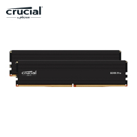 美光Micron Crucial DDR5 5600/32G(16G*2)雙通道RAM內建PMIC電源管理晶片/電競黑/原生顆粒適用XMP 3.0及AMD EXPO超頻功能