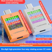 Đa Chức năng hiển thị kỹ thuật số Loại-C sạc Tester điện thoại di động sạc Tester DC 4.5-50V 12A điệ