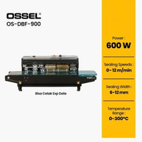 OSSEL Horizontal Continuous Band Sealer Press Plastik Conveyor Sealer Plastik Jalan OS-DBF900 OSSEL