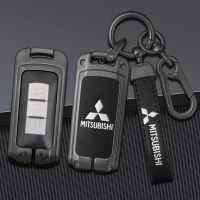 ฝาครอบกุญแจรถ เหมาะสำหรับ Mitsubishi ASX/Xpander/Triton/Outlander พร้อมพวงกุญแจ