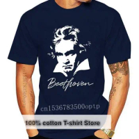 New Men Ludwig Van Beethoven Tshirts Music Classical Composer Novelty Crewneck Fitness Premium Cotton Tees Casual T Shirt