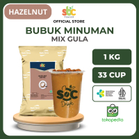 1000 Gram Hazelnut Coffee Bubuk Minuman Mix Gula / Powder Drink Rasa Kopi Kacang 1 kg kiloan / Insta