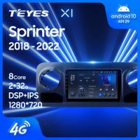 TEYES X1 For Mercedes-Benz Sprinter 2018 - 2022 Car Radio Multimedia Video Player Navigation GPS Android 10 No 2din 2 din dvd