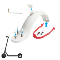 Bộ bảo vệ gác bùn sau + khóa + cửa cho xe scooter điện Xiaomi M365
