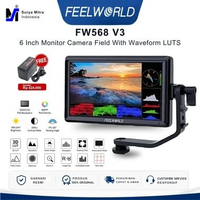 FEELWORLD FW568 V3 6 Inch Monitor Camera Field With Waveform LUTS Video Peaking Focus Assist