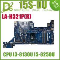 KEFU LA-H321P(R) L73245-601 L72538-001 Mainboard For HP 15-DW 15S-DU 15-DW Laptop Motherboard With I3-8130U I5-8250U UMA