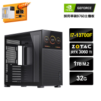 【NVIDIA】i7十六核GeForce RTX 3060Ti{雙生女巫}電玩機(i7-13700F/華碩B760/32G/1TB_M.2)