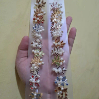 Bros Dagu Hijab Mutiara 1 Pack Isi 12pcs Motif mix, Murah Cantik Fashion Jewelry