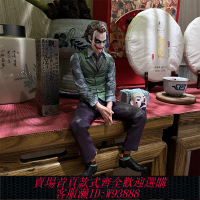 {臺灣公司貨 可打統編}希斯萊杰小丑手辦DC漫畫電音周邊模型GK雕像坐姿車載車頂擺件禮物