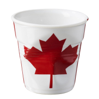 法國 REVOL FRO 加拿大國旗陶瓷皺折杯 80cc