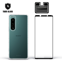 T.G SONY Xperia 5 IV 手機保護超值3件組(透明空壓殼+鋼化膜+鏡頭貼)