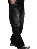 กางเกงยีนส์ผู้ชาย Baggy denim Jeans สี Black