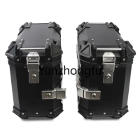 Motorcycle Accessories Universal 38L Aluminum Alloy Plate Motorcycle Modified Side Box Motor Side Box Travel Case Tool Box