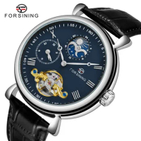 FORSINING Tourbillon Automatic Mechanical Men Wristwatch Military Sport Skeleton Male Clock Top Brand Luxury Original Watch 8212