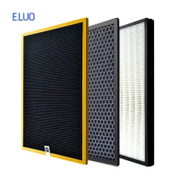 3pcs/kit AC4121 AC4123 AC4124 HEPA filters and carbon filters replacement for Philips AC4002 AC4004 AC4012 Air purifier parts