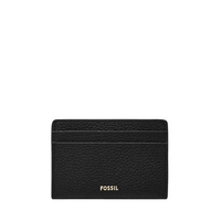 Fossil Logan RFID Card Case-Black Leather SL10114-001