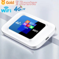 150Mbps 4G LTE Wifi Router Color LCD Display Portable Modem Sim Card Slot Repeater Router Pocket WiFi Hotspot Built-in Battery