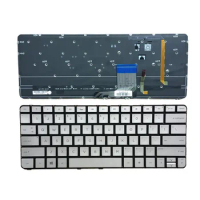 US Laptop keyboard for HP Spectre 13-3000 13-3000ea 13-3000ed 13-3000ee 13-3000er 743897-001 English Silver With Backlit