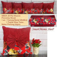 SARUNG BANTAL SOFA MEWAH UNIK SBK SET SHABBY CHIC PITA FLORENTINA MARO