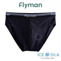 FLYMAN Flyman Ice Silk Briefs 1 pcs FM 3364 - Onyx