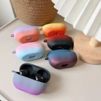 Gradient Color Earphone Case For Sony WF-1000XM5 Wireless Earbuds Cover Hard Frosted Shockproof Bluetooth Headphone Protector