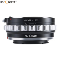 K&amp;F Concept Camera Lens Adapter Ring for Nikon G Mount Lens (to) fit for Fujifilm Fuji FX X-Pro1 X-M1 X-A1 X-E1 Adapter Body