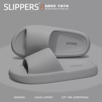 IRVIN321 Dép Quai Ngang Bánh Mì  Êm Chân, Tăng Chiều Cao, Phong Cách Unisex