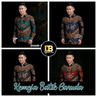Kemeja Batik Pria Lengan Panjang Motif Garuda M L XL XXL / Batik Pria Kekinian Viral