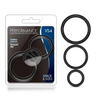 Performance - 3 Pack Men's Reinforced Silicone Penis Ring Erection Enhanced Penis Ring Suit-3 Sizes