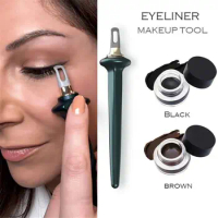 Smudge-Proof Cosmetic Beauty Makeup Eyeliner Liquid Long Lasting Waterproof Silicone EyeLiner Bush Eye Lier Pencil Eyebrow